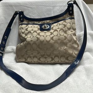 Coach Penelope Signature Sateen Hippie Crossbody F19259 Purse Shoulder Bag